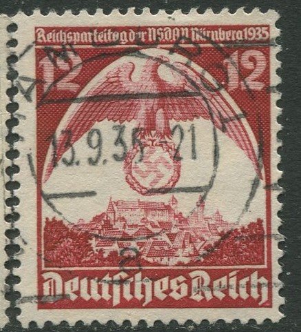 STAMP STATION PERTH Germany #466 Nazi Congress 1935 - Used CV$0.60