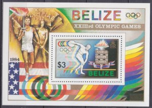 1984 Belize 751/B63 1984 Olympic Games in Los Angeles