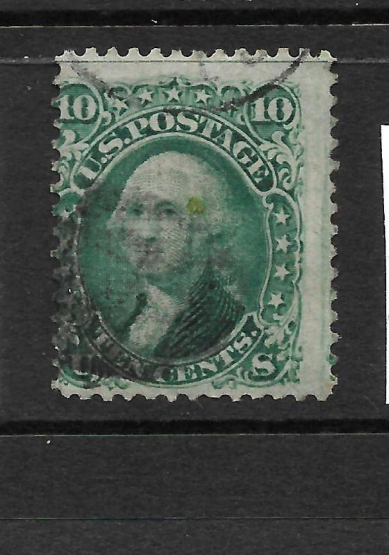 US 1861-66  10c  GREEN    FU   GRILL   Sc 89