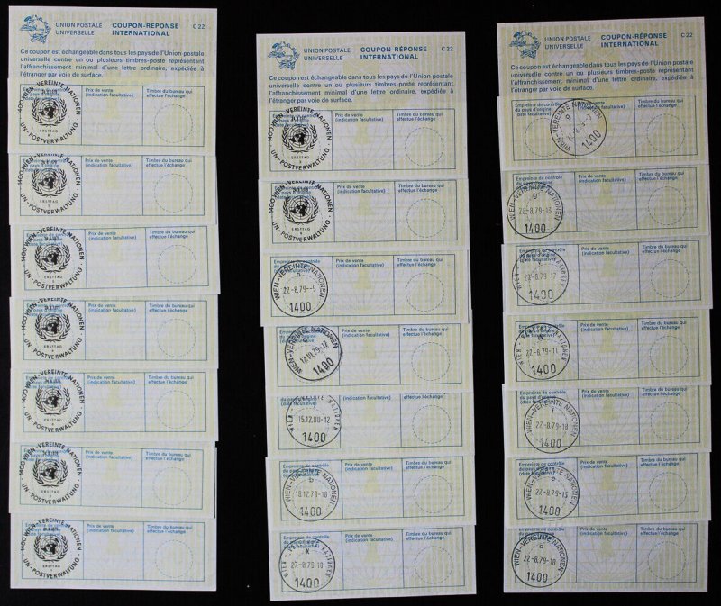Switzerland Stamps Lot Of 21 Reply Coupons