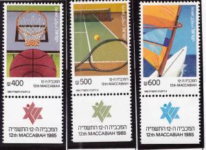 ISRAEL Scott 910-912 MNH**  set with tabs