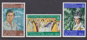 379-81 Cayman Islands Silver Jubilee MNH