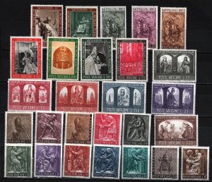 VATICAN 1966 COMPLETE YEAR SET OF 27 STAMPS MNH