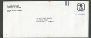 Postal Penalty Envelope Used By The Postal Service Unusual To The Same City