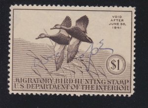 US RW7 $1 Duck Hunting Used VF SCV $35