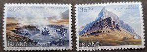 *FREE SHIP Iceland Landscape 1989 Mountain Thermal Spring Nature (stamp) MNH