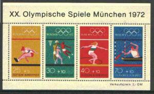 Germany - West 1972 Munich Olympic Games (7th Issue) m/sh...