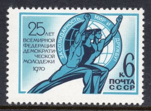 3768 - RUSSIA 1970 - World Federation of Democratic Youth - MNH Set