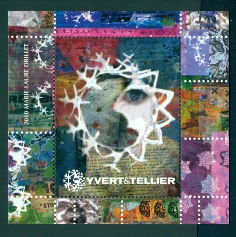 Yvert & Tellier MNH 2010 France Block Marie-Laure Drillet Catalog Cover ART $$