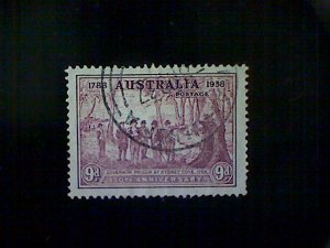 Australia, Scott #165, used (o), 1937, Governor Phillip at Sydney Cove, 9d