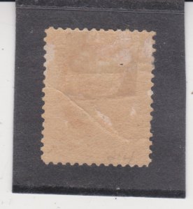 US Scott # 214 Mint Hinged OG 3 Cent Denomination Printing Crease small Thin 