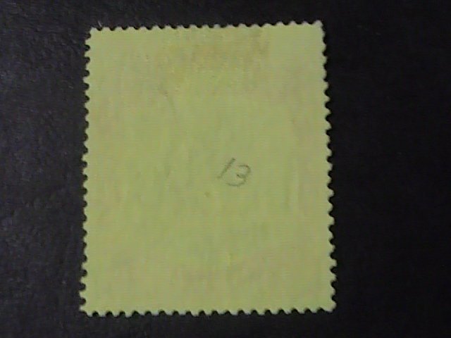 BERMUDA  # 125-USED--SINGLE--RED & GREEN ON YELLOW PAPER--1938-51