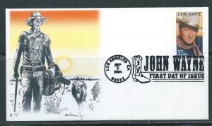 USA Scott 3876 John Wayne Handpainted FDC 4/5