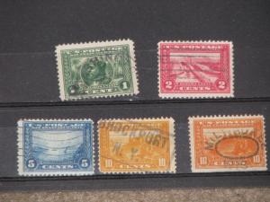 US Scott# 397-400a, used