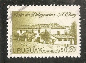 Uruguay   Scott  1557   Post Office        Used