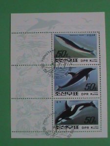 KOREA STAMP 1992  KOREA WALES. CTO- NOT HING  S/S SHEET