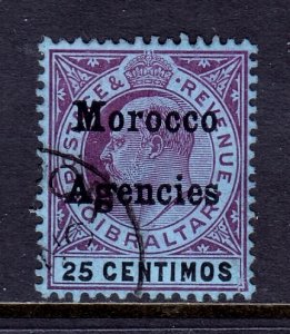 Morocco Agencies - Scott #30 - Used - Thin speck - SCV $9.75