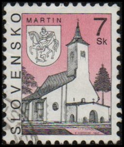 Slovakia 222 - Used - 7s St. Martin's Church (1997)