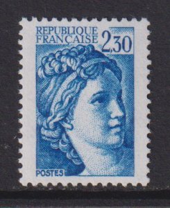 France  #1757  MNH  1981   Sabine  2.30fr