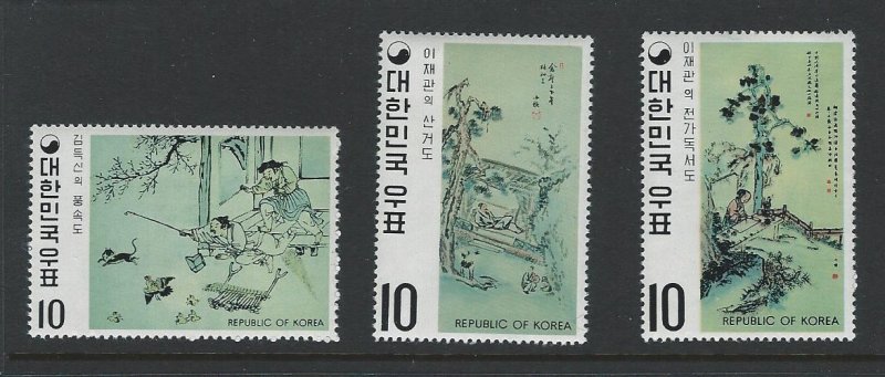 Korea MNH sc  787-789