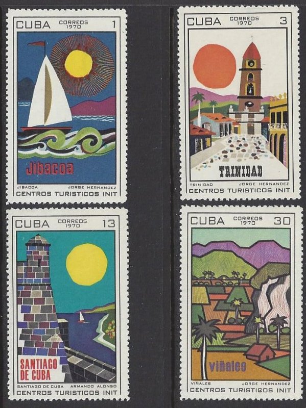 Cuba #1486-89, MNH  set, Tourism, issued 1970