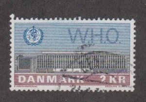 Denmark # 508, Opening of the WHO Building, Used, 1/2 Cat.