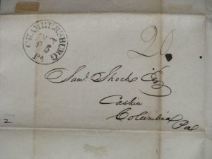 STAMPLESS CHAMBERSBURG, PA. TO CASHIER, COLUMBIA, PA, BANKING LETTER