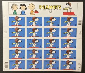 U.S. 2001 #3507 Sheet, Peanuts Comic Strip, MNH.