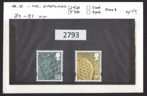 $1 World MNH Stamps (2793) GB North Ireland #30-31, Mint see image for details