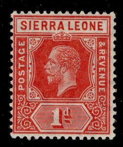 SIERRA LEONE GV SG113b, 1d rose-red, LH MINT. Cat £10.