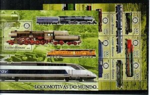 Guinea-Bissau Mint NH (2005 Rotary & Trains) 2 S/S