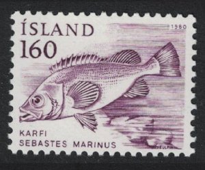 Iceland Greater redfish Fish 1980 MNH SG#583