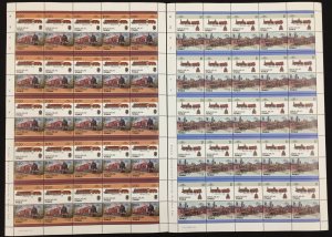 TUVALU TRAINS Sheets x 20 MNH(1000 Stamps) )BLK42