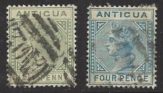 Antigua Scott#12 and 15 CV $40