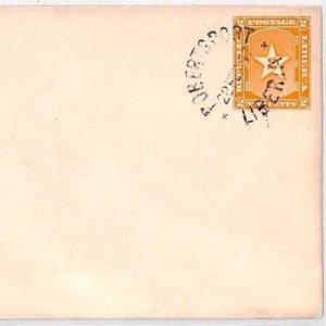 LIBERIA Postal Stationery Envelope ROBERTSPORT 1897 CDS Cover {samwells}BU302