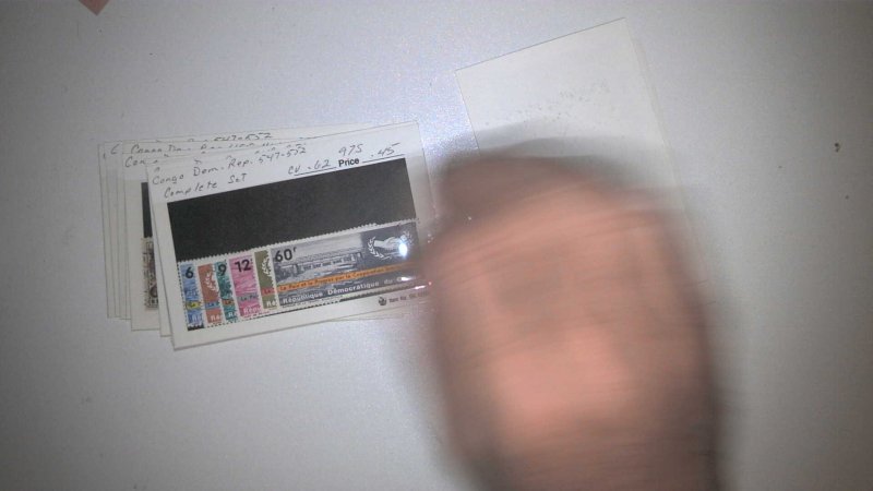 CONGO COLLECTION ON APPROVAL CARDS, MINT/USED