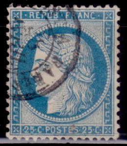 France, 1871, Ceres, 25c, cancelled