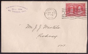 Canada-cover #10042 - 2c Tercentenary - Elgin County - St. Thomas , Ont -