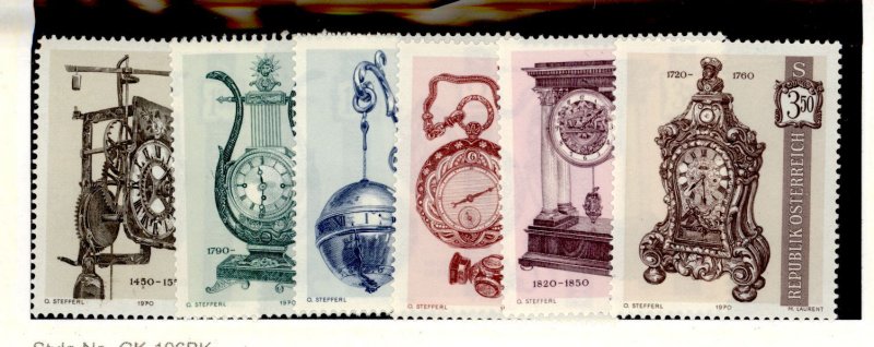 Austria #865-870  Single (Complete Set)