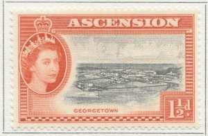 1956 BRITISH COLONY ASCENSION 1 1/2D MH* Stamp A4P15F39606-