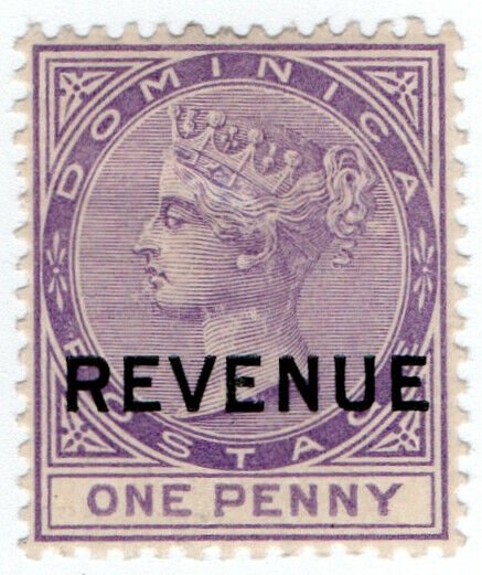 (I.B) Dominica Revenue : Duty Stamp 1d