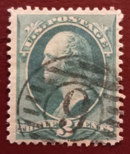 US Scott #158 Used W/Fancy Cancel VF 1873