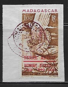 Madagascar Malagasy C54 Adelie Land single Used 2022 Scott c.v. $65 (*sch) (z1)