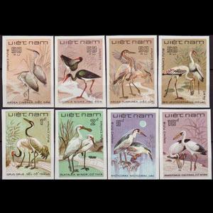 VIETNAM 1983 - Scott# 1339-46 Birds Imperf. Set of 8 NH