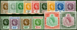 Leeward Islands 1954 Set of 15 SG126-140 V.F MNH (4)