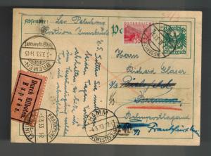 1933 Innsbruck Austria Postal Stationery Postcard Cover Bremen Germany Judaica