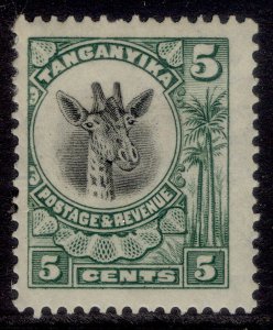 TANGANYIKA GV SG89, 5c green, M MINT. Cat £15.