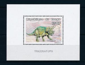 [28730] Congo Brazzaville 1999 Pre Historic Animals Dinosaurs MNH Sheet