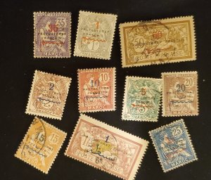 French Morocco, 1914 'Protectorat Francais' stamps, Cat. value $9.35