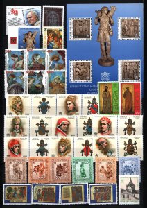 VATICAN 1998 COMPLETE YEAR SET OF 31 STAMPS, S/S & BOOKLET MNH